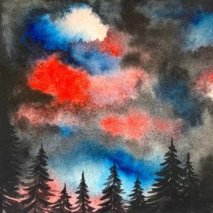 Hand Painted Watercolor